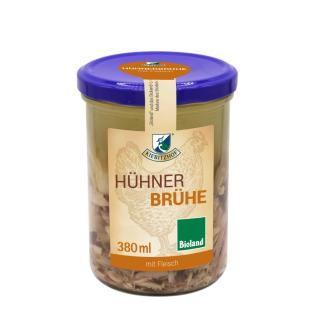 Hühnerbrühe mit Fleisch - Kiebitzhof