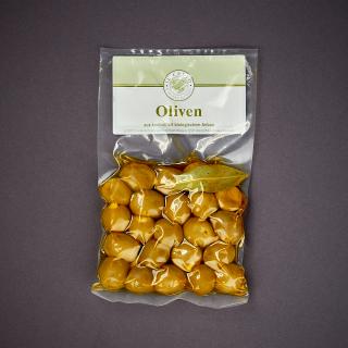 Griech. Oliven mit Knoblauch