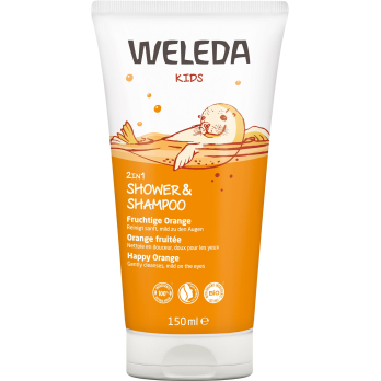 Kids 2in1 Shower & Shampoo Fruchtige Orange