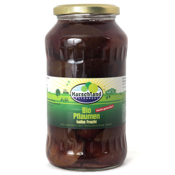Pflaumen, halbe Frucht