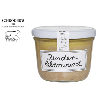 Rinderleberwurst im Glas