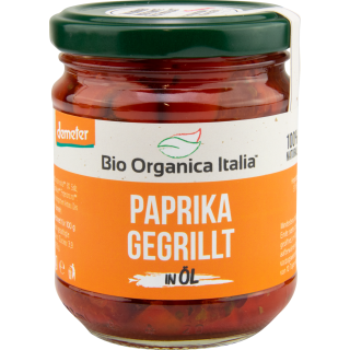 Paprika gegrillt in Öl