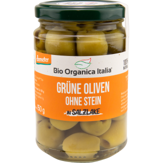 Grüne Oliven ohne Stein