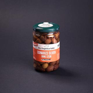 Schwarze Oliven ohne Stein