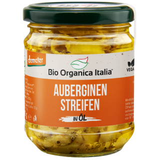 Auberginenstreifen in Öl