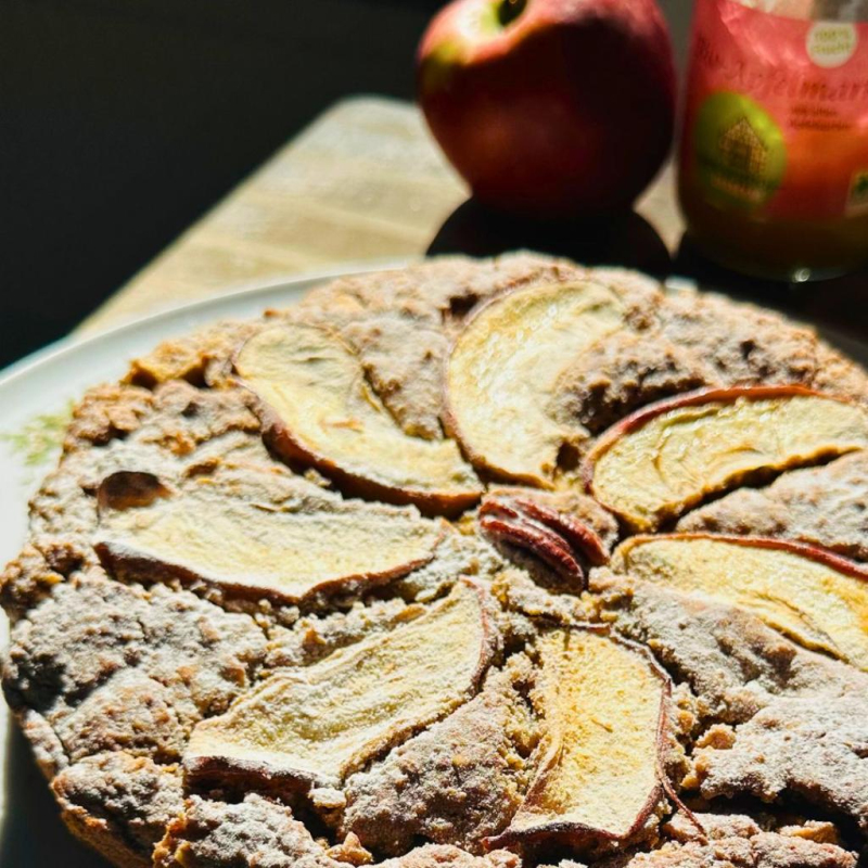 Einfacher veganer (glutenfreier) Apfelkuchen