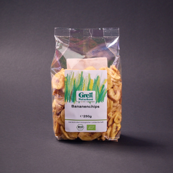 Bananenchips gesüßt