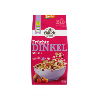 Dinkel Müsli Früchte