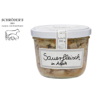 Sauerfleisch in Aspik