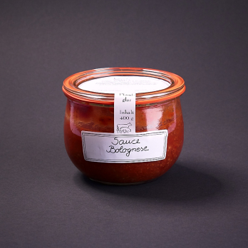 Sauce Bolognese im Glas