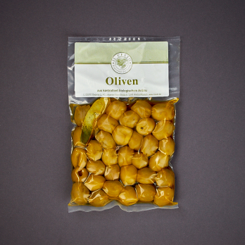 Griech. Oliven, grün, natur, entsteint