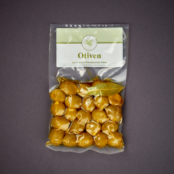 Griech. Oliven mit Knoblauch