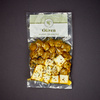 Feta-Oliven-Mix, mariniert