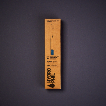 Kinder Bambus Zahnbürste blau, weich