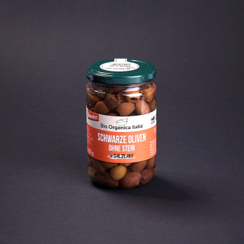 Schwarze Oliven ohne Stein